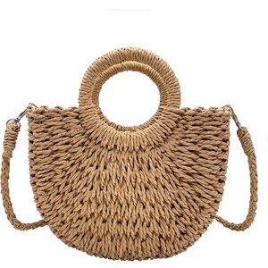 Amazon Tan Woven Tote Bag